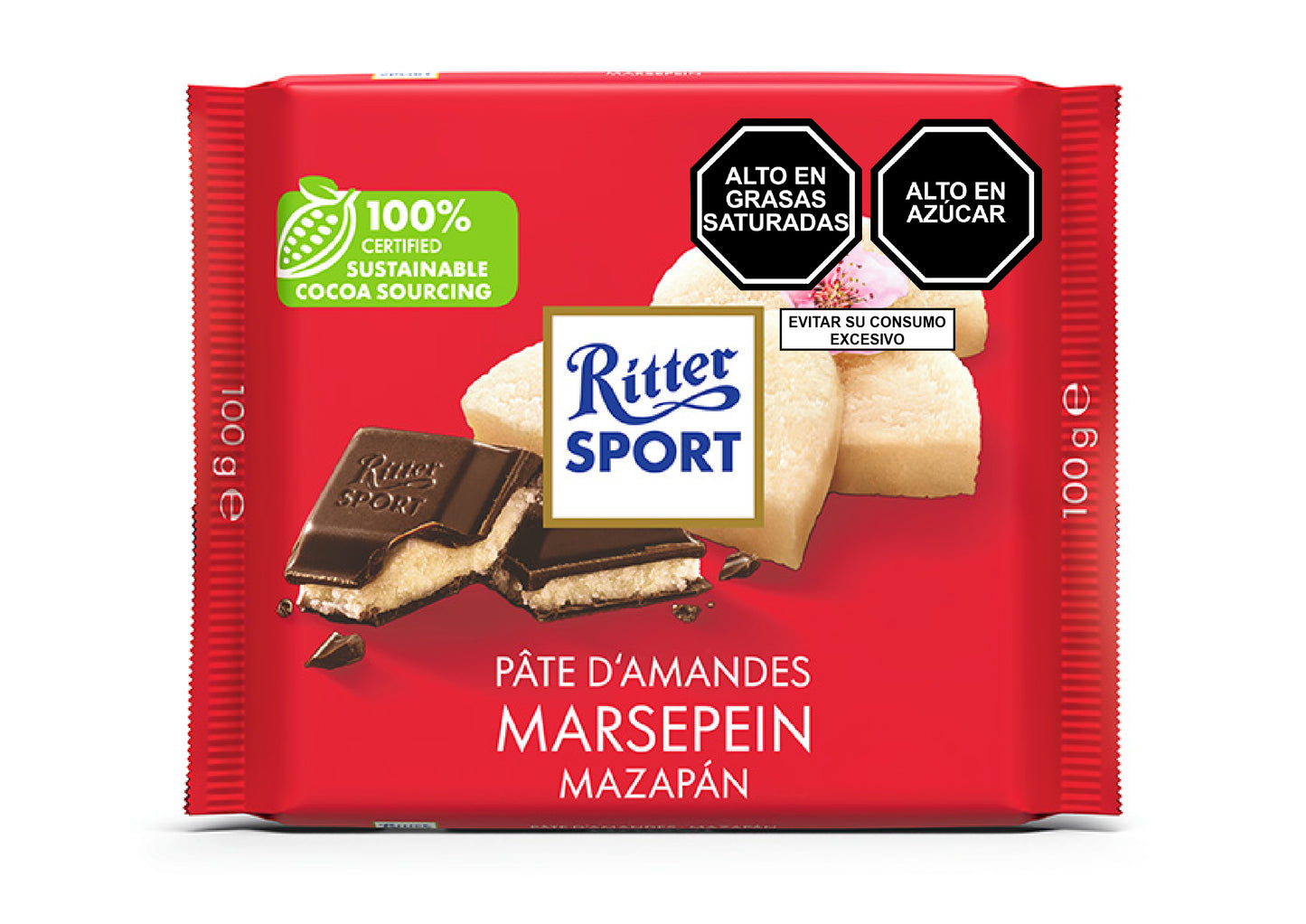 Chocolate oscuro relleno de mazapan - Ritter Sport