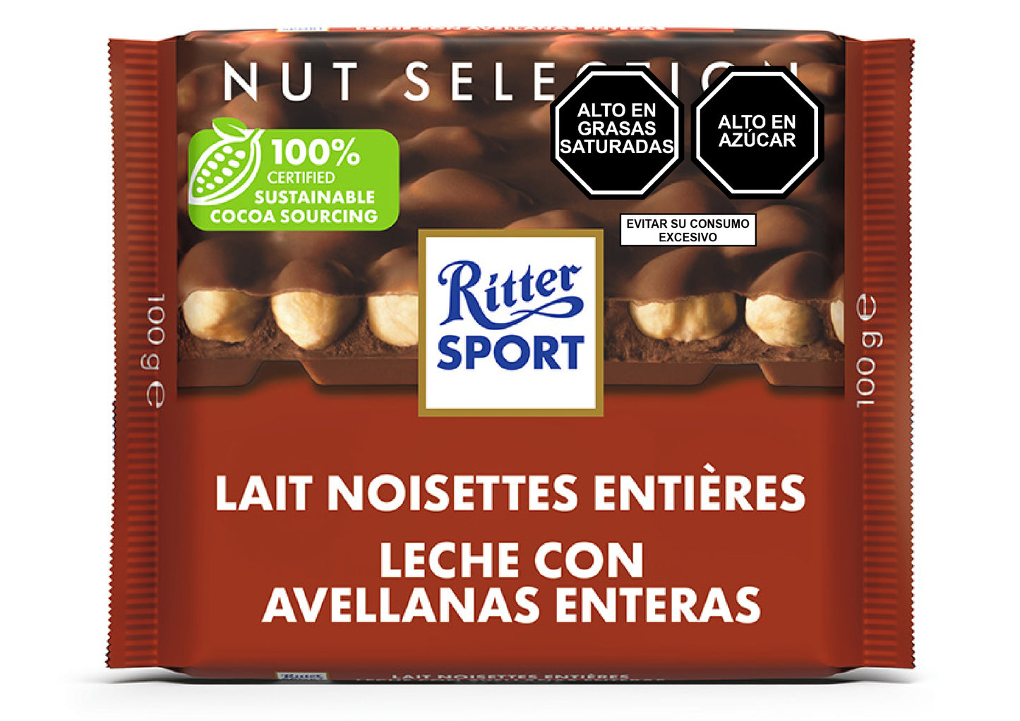 Chocolate con leche con avellanas enteras - Ritter