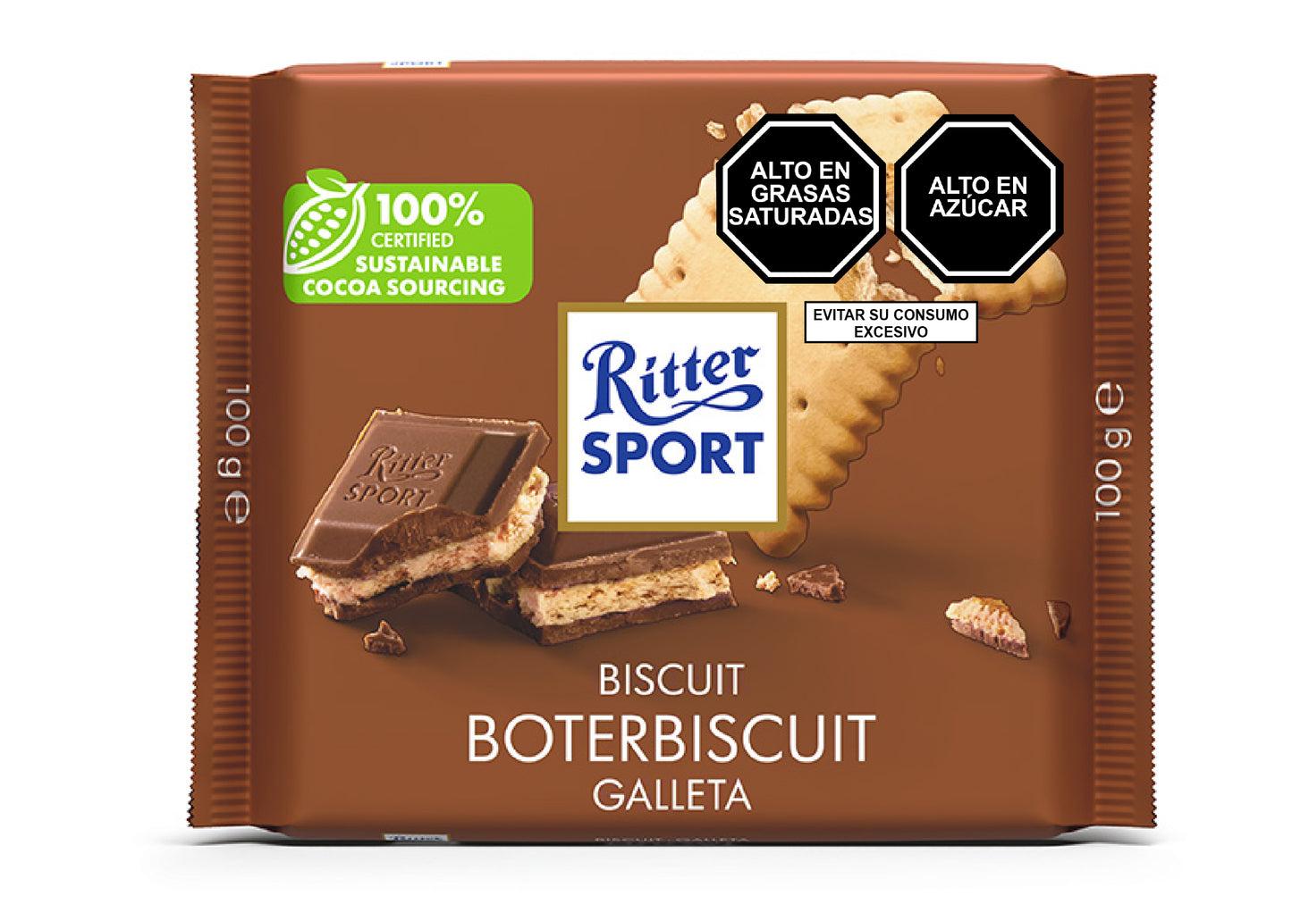 Chocolate con leche relleno de galleta - Ritter Sport