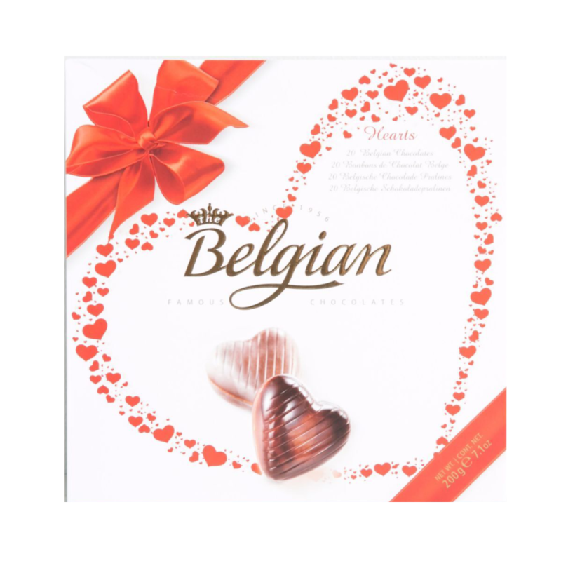 Bombones de chocolate Hearts 200g The Belgian