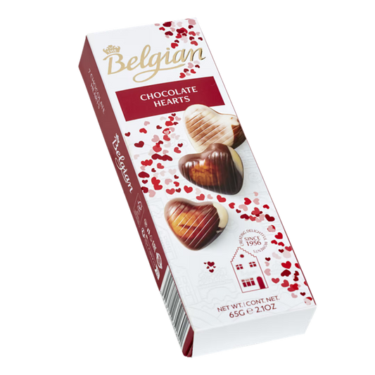 Bombones de Chocolate Hearts  B65g The Belgian