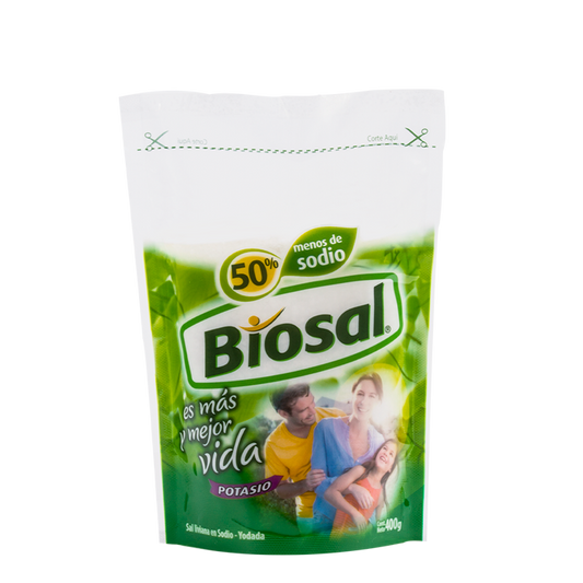 Sal 50% Menos Sodio Doypack 400 gr Biosal