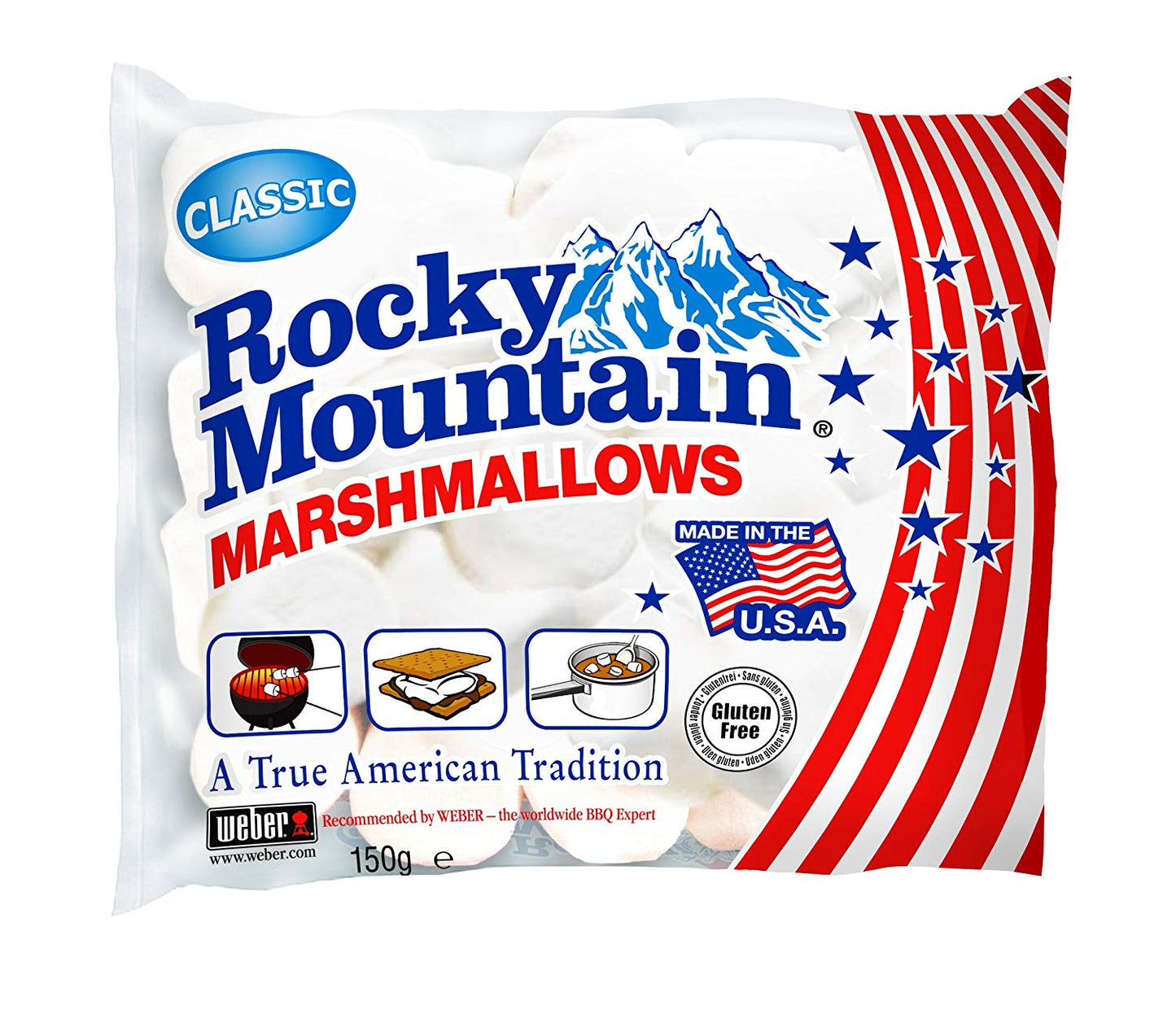 Marshmallows Classic Regular White 150 gr Rocky Mountain