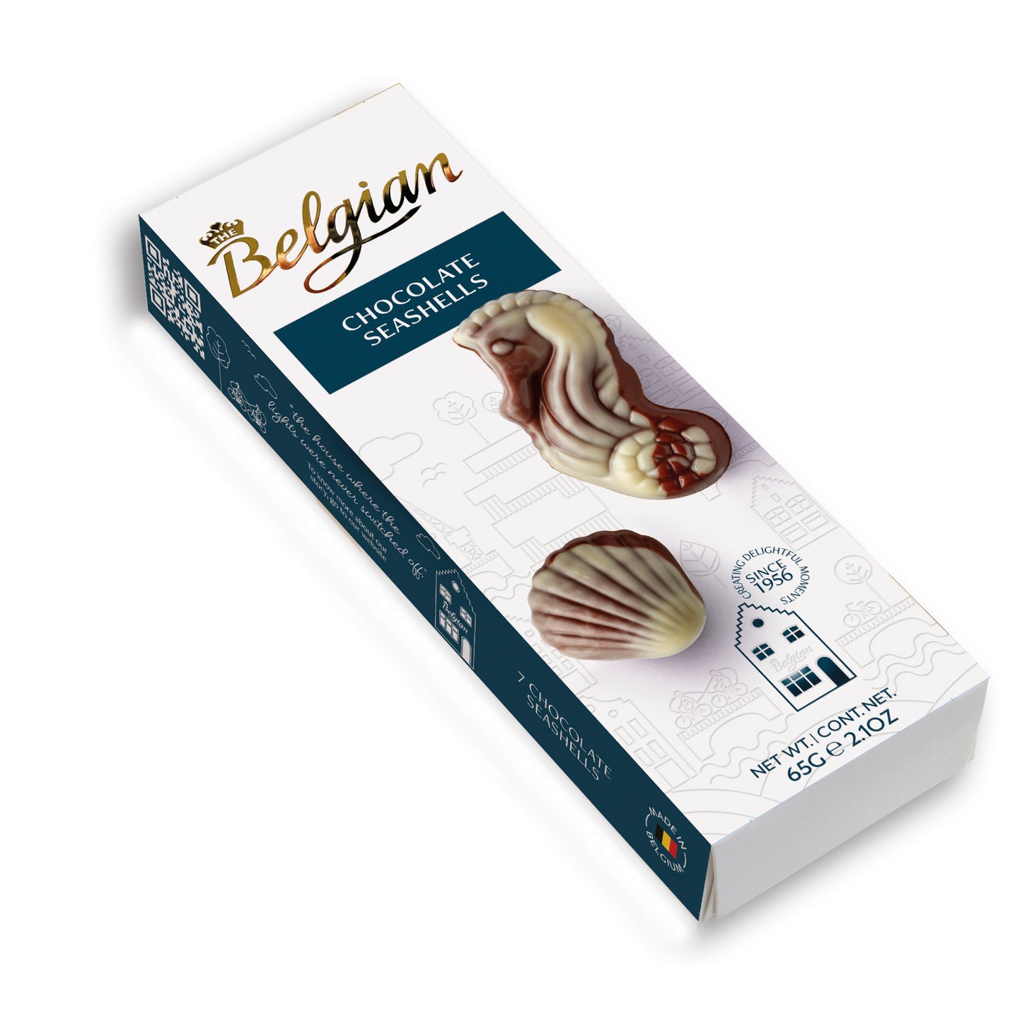 Bombones de chocolate Seashells 65g The Belgian