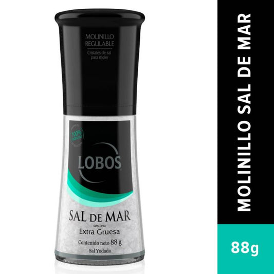 Sal de Mar con Molinillo 88 gr Lobos